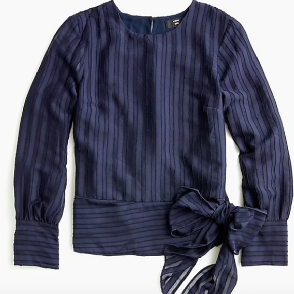 J. Crew Tops - J. Crew shadow-striped top blouse